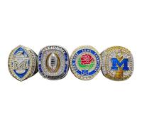 YTBHSHXZ Réplicas de Anillos Campeonato Rugby. Set Regalos coleccionables for Hombres, exalumnos, Amigos y Aficionados