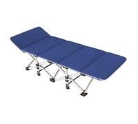 YTBHSHXZ Silla Plegable, Cama de Siesta, Silla Oficina, Individual, Simple, Marcha, 190 * 67 35 cm, Duradera(Blue)