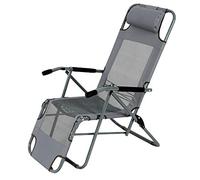 YTBHSHXZ Silla Plegable for balcón, Silla for Almuerzo, de Oficina, Verano, Siesta, Playa, salón, 45 x 42 100 cm, Duradera(Grey)