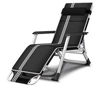 YTBHSHXZ Silla Plegable Individual for Oficina, Almuerzo, reclinable, portátil, for Siesta, Cama, de Playa, 178 x 52 98 cm, Duradera