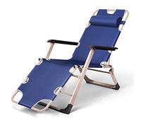YTBHSHXZ Silla Plegable, Silla de Oficina, Playa, for el hogar, Perezosa, 178 * 52 25 cm, Duradera(Blue)