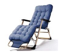 YTBHSHXZ Silla Plegable, Silla for el Almuerzo, de Oficina, for la Siesta, Respaldo Cama, Perezosa, Fresca, Feliz Playa Verano, 178 * 52 32 cm, Duradera(Blue)