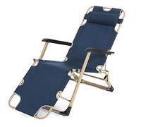 YTBHSHXZ Sillón de Lona portátil Individual for Oficina, for Exteriores, Verano, con Cama, 178 x 64 25 cm, Duradero(Blue)
