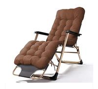 YTBHSHXZ Sillón de Oficina for la Siesta, Respaldo Cama, sillón Relajado, Silla Playa Verano, 178 x 52 32 cm, Duradero(Brown)
