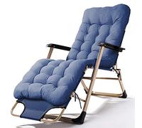 YTBHSHXZ Sillón de Oficina for la Siesta, Respaldo Cama, sillón Relajado, Silla Playa Verano, 178 x 52 32 cm, Duradero(Blue)