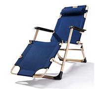 YTBHSHXZ Sillón de Oficina Siesta Bed, sillón Perezoso, Playa for Ocio, 178 x 52 30 cm, Duradero(Blue)