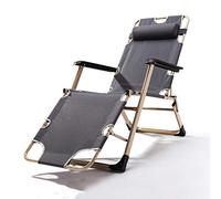 YTBHSHXZ Sillón de Oficina Siesta Bed, sillón Perezoso, Playa for Ocio, 178 x 52 30 cm, Duradero(Grey)