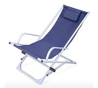 YTBHSHXZ Sillón reclinable Plegable for Playa, balcón, Interior y Exterior, for Almuerzo, Ocio, 150 x 63 76 cm, Duradero(Natural)