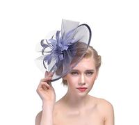 YTBHSHXZ, Sombrero clásico de plumas for mujer, tocado de plumas for novia, accesorios de boda(Rose)