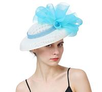 YTBHSHXZ, Sombrero de novia for boda, tocado for mujer con pinza for el pelo, tocado for iglesia(As picture)