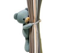 YTBHSHXZ Sujetacortina con Correas y botón elástico, de Tejido Punto Suave Decoraciones Animales(Bear,1)