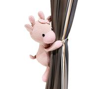 YTBHSHXZ Sujetacortina con Correas y botón elástico, de Tejido Punto Suave Decoraciones Animales(Pink Deer,2)
