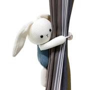 YTBHSHXZ Sujetacortina con Correas y botón elástico, de Tejido Punto Suave Decoraciones Animales(Rabbit,1)