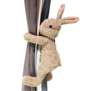 YTBHSHXZ Sujetacortina con Correas y botón elástico for Decorar Peluches Suaves(Brown,2)
