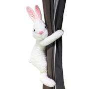 YTBHSHXZ Sujetacortina con Correas y botón elástico for Decorar Peluches Suaves(White,1)