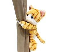 YTBHSHXZ Sujetacortinas con Correas y botón elástico, Suaves esponjosos, Decoraciones de Animales. Accesorios(2)