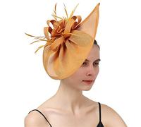YTBHSHXZ, Tocado de boda, sombrero for mujer, diadema, cóctel, fiesta de té, gorra, pinza for el pelo, tocado(Gold)