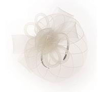 YTBHSHXZ, Tocado for mujer con pinzas for el pelo huecas y encaje, diadema de cóctel, accesorios for el cabello(White)