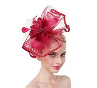 YTBHSHXZ, Tocados for mujer for bodas, iglesias, bodas, sombreros, pinzas for el pelo, accesorios for el cabello for fiestas y cenas.(Marron)