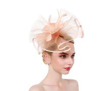 YTBHSHXZ， Tocados for mujer for bodas, iglesias, bodas, sombreros, pinzas for el pelo, accesorios for el cabello for fiestas y cenas.(Champagne)