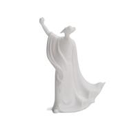 YTDJJWLS 14,5 cm poeta chino antiguo de cerámica blanca Characte Drunk Zen Home Indoor Office Bookshelf Zen