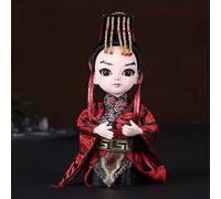 YTDJJWLS 15 cm Ópera de Pekín Maquillaje Facial Personajes de Ópera Figura de seda Decoración de recuerdo de Ópera de Pekín