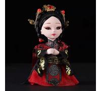 YTDJJWLS 15 cm Ópera Facial Maquillaje Ópera Personajes de Ópera Figuras de seda Pekín Recuerdo Decoraciones Pekín