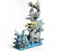 YTDJJWLS Adornos de dragón de simulación de paisajismo de acuario de 18,5 cm