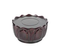 YTDJJWLS Base circular de madera maciza de 16,5 cm para el hogar, estatua de Buda, Guanyin, Bodhisattva, asiento de loto