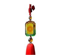 YTDJJWLS Buddhist Supplies - Amuleto con colgante de mantra budista Shurangama, color amarillo, Sin piedras preciosas