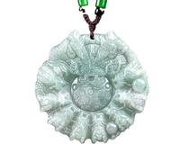 YTDJJWLS Colgante de jade natural Kowloon Protect Master Zodiac Dragon Jade, blanco, piedra, sin piedra preciosa