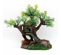YTDJJWLS Decoración para casa de árbol de cueva de reptiles de 27 cm