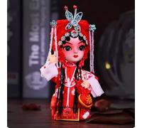 YTDJJWLS Figuras de seda de 15 cm, recuerdos característicos chinos, personajes de la ópera de Pekín