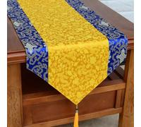YTDJJWLS Mantel de mesa de salón budista tibetano, bandera de estilo étnico, mesa de té, bandera de mesa de estilo chino