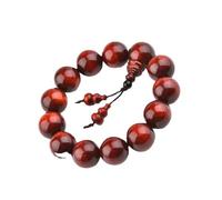 YTDJJWLS Pequeña hoja de sándalo rojo Buda cuentas tallado en madera hombres y mujeres cuerda de mano, madera, sin piedras preciosas, madera, sin piedras preciosas, Madera, No es una piedra preciosa
