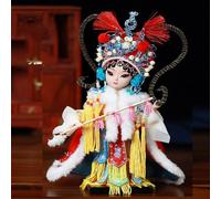 YTDJJWLS Recuerdos característicos chinos de 22 cm, figuras de seda de Beijing, decoración de personajes de ópera de Beijing