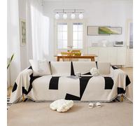 YTDYHGDY Funda Sofa, Protector Sofá Suave y CóModa Multiusos para 1/2/3/4 Plazas, Sofa Cover Four Seasons con Borlas Decorativas para FáCil de SalóN Limpiar(180x380cm)