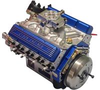 YTDZR Kit de Motor V8 a Gasolina, minikits de Motor V8 Que Funcionan, Modelo Stem V8 for Construir con Escala 1/6, construye tu Propio Modelo de Motor Stem Mini V8 for Adultos.(Blue)
