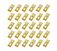 YTEGSAQSXC Cuchilla for Cortacésped, 30-60 Uds, Cuchillas De Repuesto, Diseño De 2 Orificios, Compatible con Robot Mammotion Luba(Gold-30PCS)