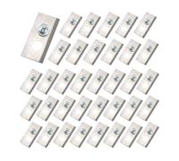 YTEGSAQSXC Cuchilla for Cortacésped, 30-60 Uds, Cuchillas De Repuesto, Diseño De 2 Orificios, Compatible con Robot Mammotion Luba(Silver-36PCS)