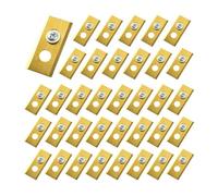 YTEGSAQSXC Cuchilla for Cortacésped, 30-60 Uds, Cuchillas De Repuesto, Diseño De 2 Orificios, Compatible con Robot Mammotion Luba(Gold-36PCS)