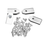 YTEGSAQSXC Cuchilla for Cortacésped, Compatible con Husqvarna Automower Compatible con Accesorios De Reparación De Cortacésped Robótico Gardena Cuchilla De Corte De Acero Inoxidable(18PCS Silver)