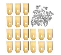 YTEGSAQSXC Cuchilla for Cortacésped, Compatible con Husqvarna Automower Compatible con Accesorios De Reparación De Cortacésped Robótico Gardena Cuchilla De Corte De Acero Inoxidable(18PCS Gold)
