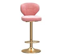 YTGHBIML Taburetes de bar giratorios con base de metal, altura ajustable, taburetes de isla de cocina con respaldo y reposapiés, taburetes de altura de barra