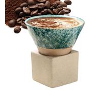 YTGOCN Taza de Cerámica | Taza De Embudo Para Té Japonesa Triangular Cónica De 100 Mililitros | De Té De Cerámica - para Batidos, Cappuccino, Latte, Sake, Yogur, Dormitorio, Estudio, Hogar y Taller