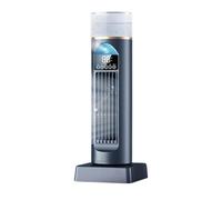 YTGOCN Ventilador Columna para Dormitorio - Ventilador Solar Inteligente Silencioso Con 6 Velocidades | Oscilación 120 Grados Para Dormitorio Oficina Interior Exterior