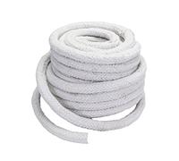 YTGZS Junta De Cuerda Fibra Cerámica Embalaje Trenzado Sello La Alta Temperatura para Horno Caldera Fundición,Redondo Longitud 3m,Diameter 14mm
