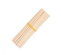 YTGZS Palo Madera Redondo Natural Varas de Madera Sin Terminar Varilla Madera para Manualidades Decoraciones Arte Diámetro 10mm 8 Piezas,10mmx500mm