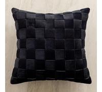 YTIAMO WABI-sabi Funda De Almohada Estética, Funda De Cojín De Poliéster Texturizado De 18.0 X 18.0 In, Funda De Almohada Decorativa Suave De Lujo con C(Size:Pack of 1,Color:Terciopelo Negro)