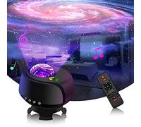 YTKIH Proyector de Estrellas con área de Cobertura más Grande, Proyector de Galaxias LED, Proyector Estrellas con Formas Cambiantes de Nebulosa y Galaxia, Luz Nocturna, Cielo Estrellado (Negro)